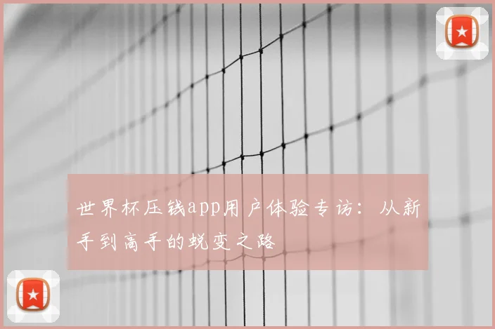 世界杯压钱app用户体验专访：从新手到高手的蜕变之路